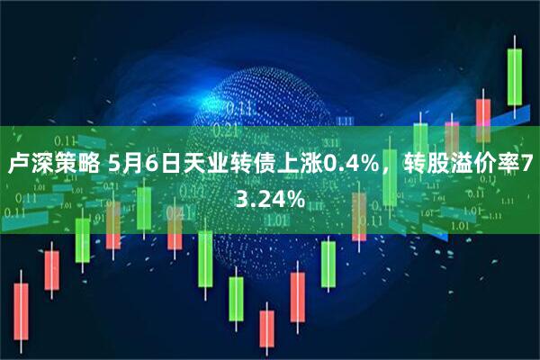 卢深策略 5月6日天业转债上涨0.4%,转股溢价率73.24%